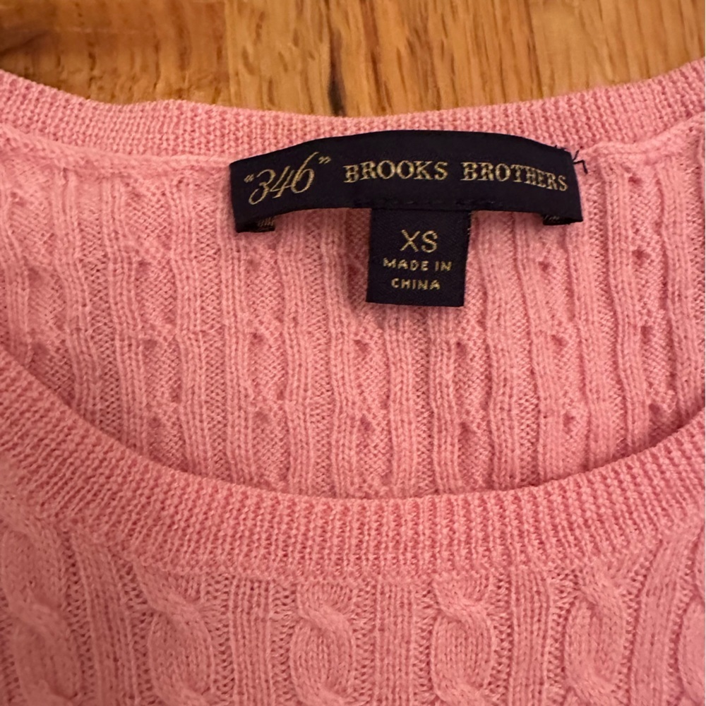 Brooks Brothers 346  Size XS Merino Wool cable Sweater -# - Picture 10 of 10